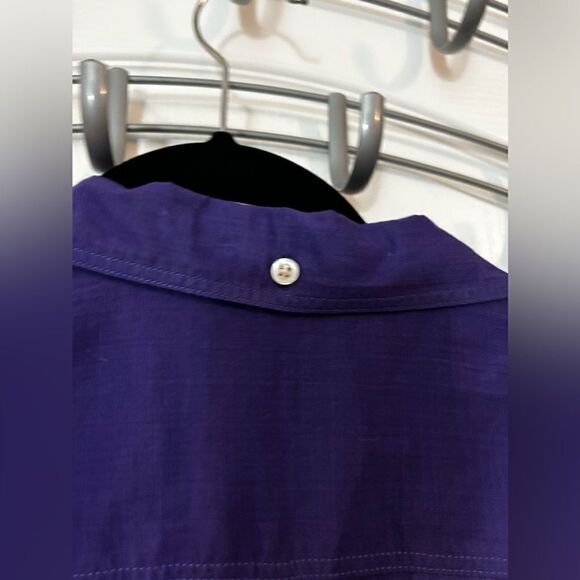 JC Penney Long Sleeve Button Down shirt violet purple Size Small NWT - Picture 6 of 10